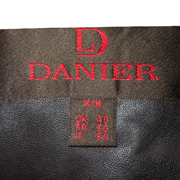 Danier Leather Medium - Brown Aviator Bomber Jacket Men’s Size Medium - Picture 4 of 8